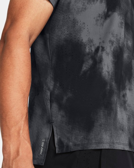 Men's UA Launch Elite Wash Short Sleeve in Black image number 2